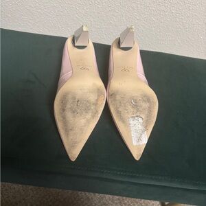 Katy Perry heels beautiful pink white heels Size 9 Used but in good condition